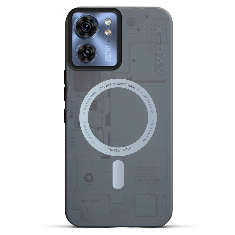 Mechanical Circuit Print Hard Back Cover For Motorola Edge 40 5G - Image 47