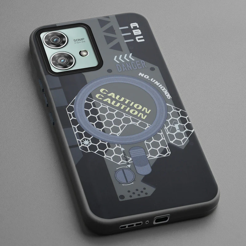Mechanical Circuit Print Hard Back Cover For Motorola Edge 40 Neo 5G - Image 10