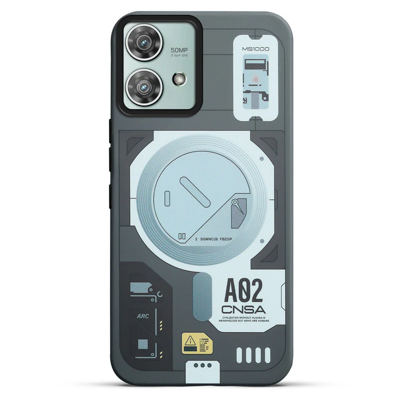 Mechanical Circuit Print Hard Back Cover For Motorola Edge 40 Neo 5G - Image 17