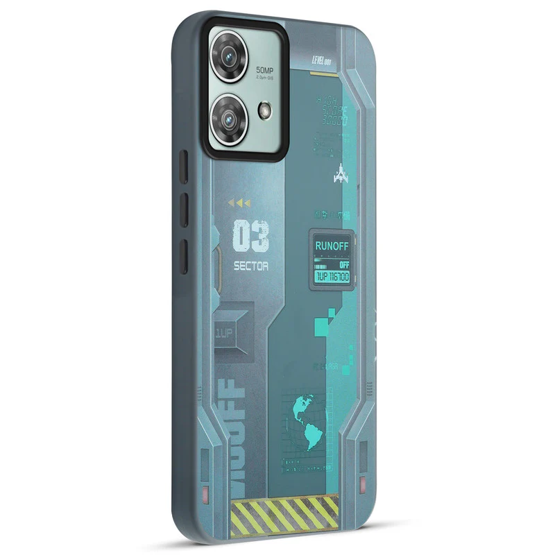 Mechanical Circuit Print Hard Back Cover For Motorola Edge 40 Neo 5G - Image 28