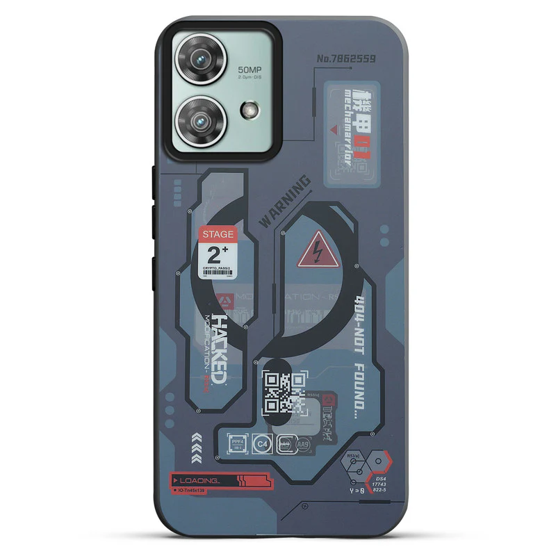 Mechanical Circuit Print Hard Back Cover For Motorola Edge 40 Neo 5G - Image 37