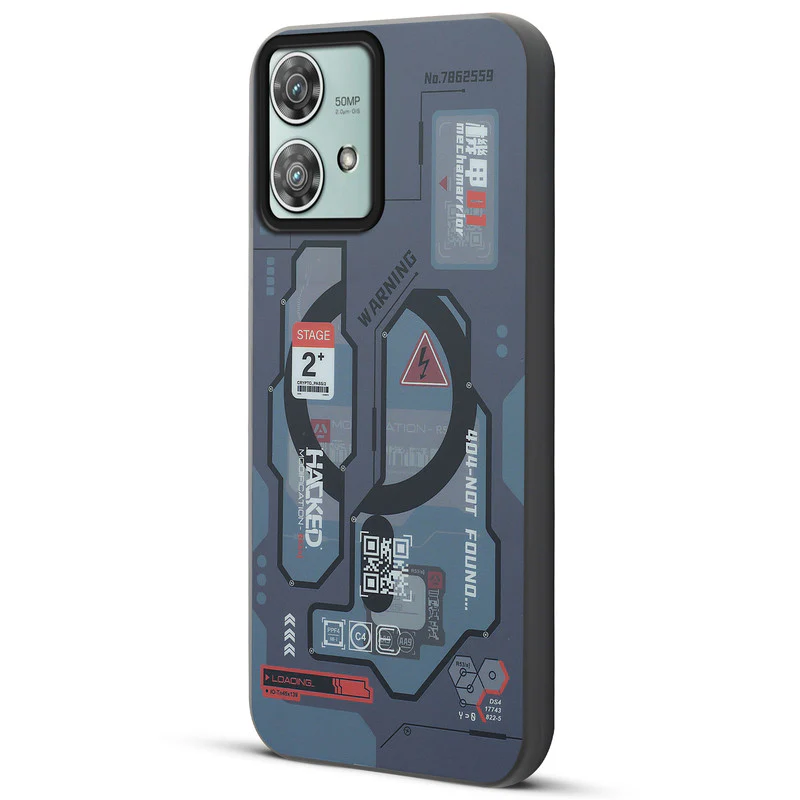 Mechanical Circuit Print Hard Back Cover For Motorola Edge 40 Neo 5G - Image 39