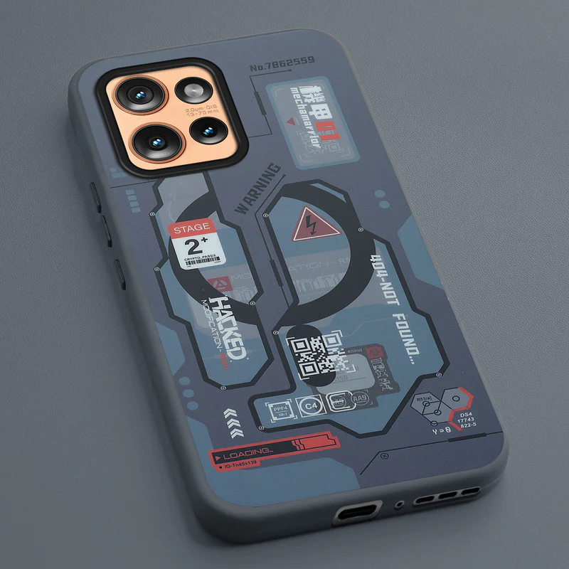 Mechanical Circuit Print Hard Back Cover For Motorola Moto Edge 50 5G - Image 47