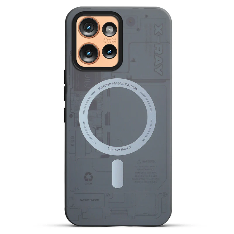 Mechanical Circuit Print Hard Back Cover For Motorola Moto Edge 50 5G - Image 55