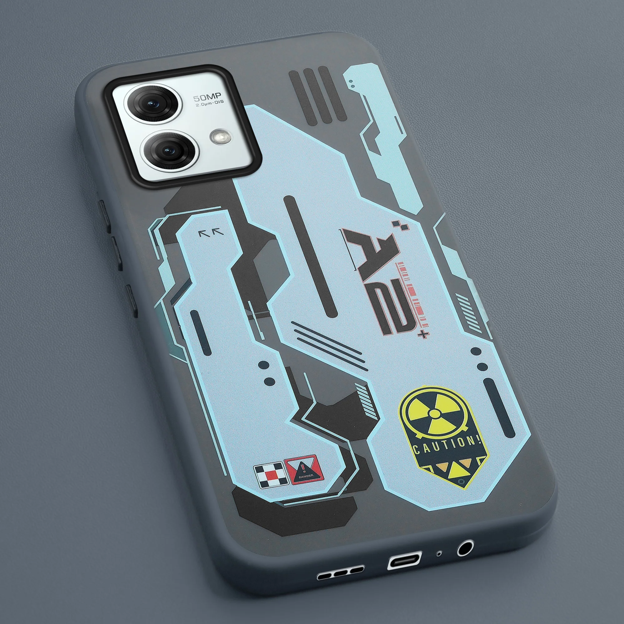 Mechanical Circuit Print Hard Back Cover For Motorola Moto G84 5G - Image 25