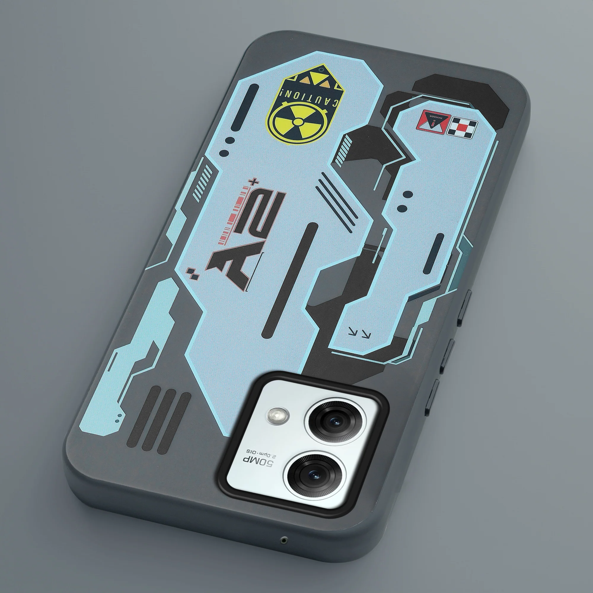Mechanical Circuit Print Hard Back Cover For Motorola Moto G84 5G - Image 26