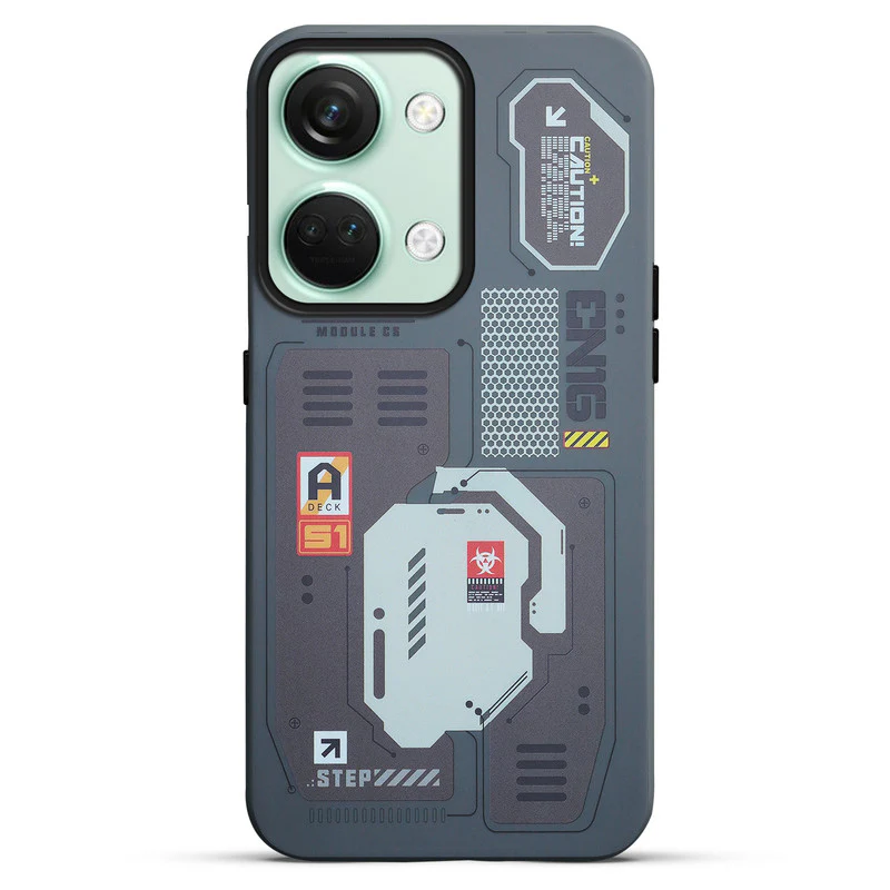 Mechanical Circuit Print Hard Back Cover For OnePlus Nord 3 5G - Image 42