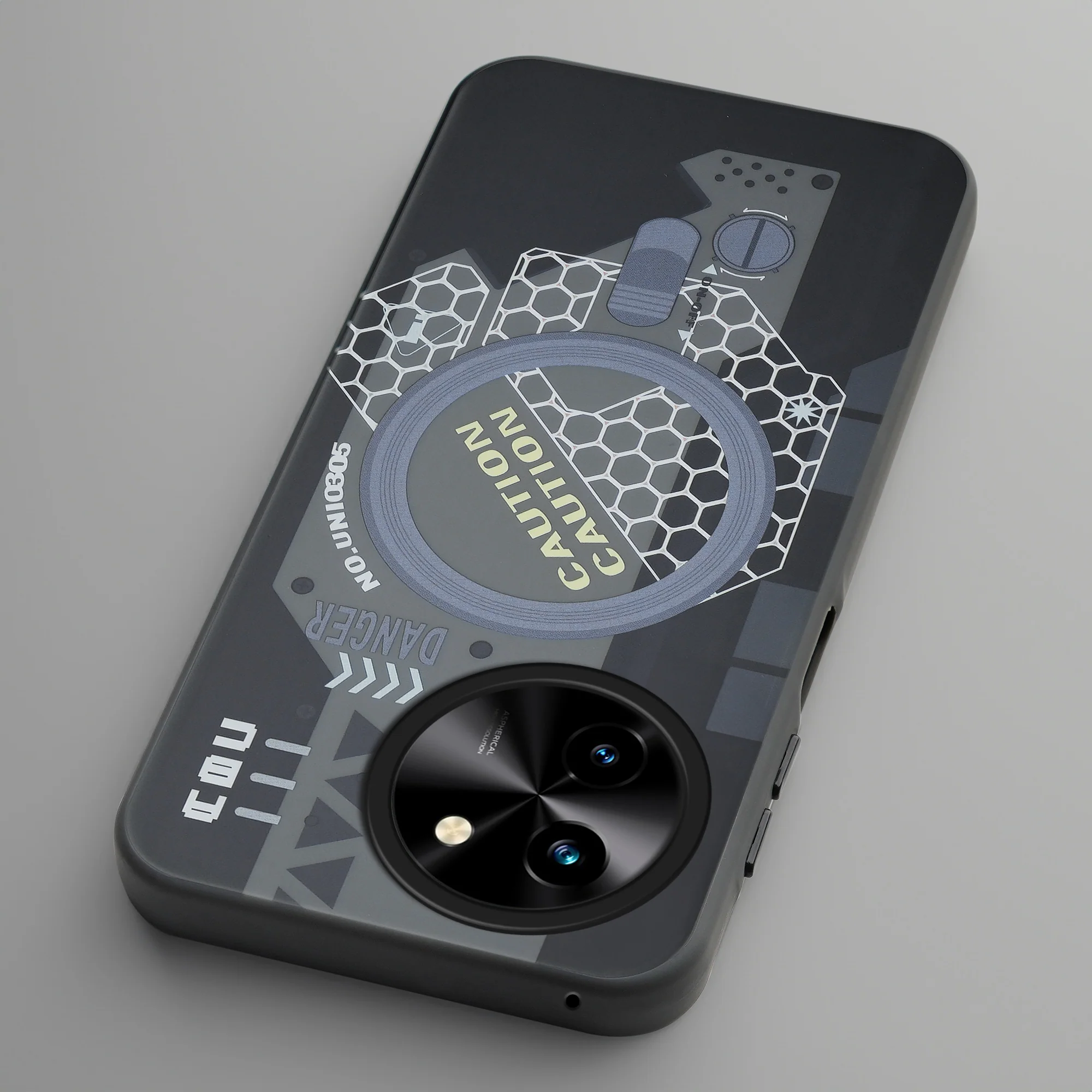 Mechanical Circuit Print Hard Back Cover For Vivo T3x 5G - Image 12