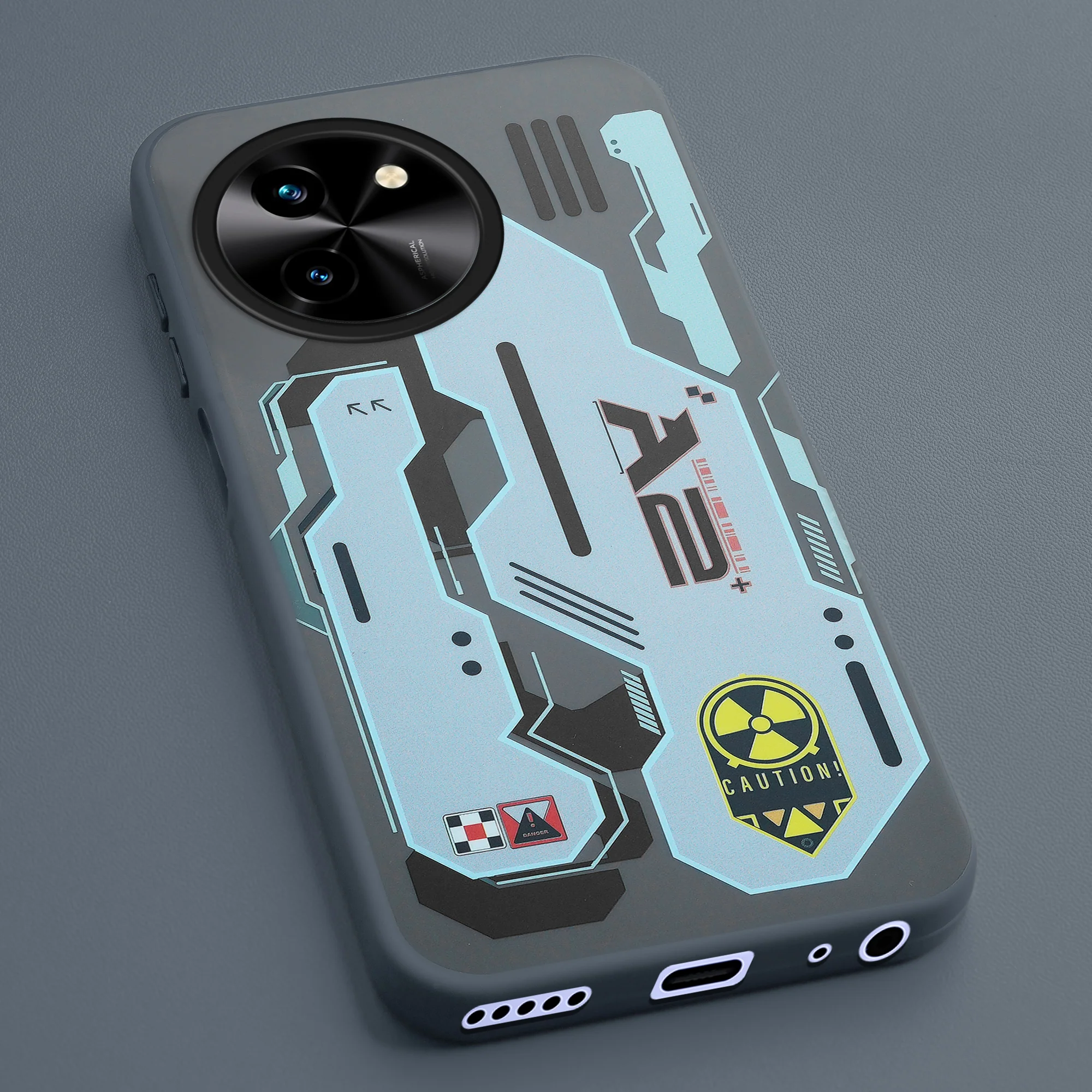 Mechanical Circuit Print Hard Back Cover For Vivo T3x 5G - Image 41