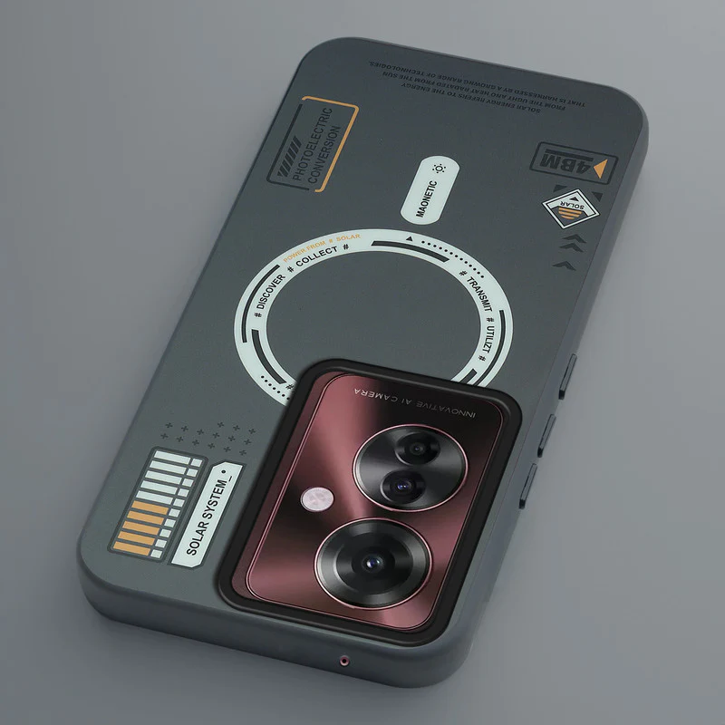 Mechanical Circuit Print Hard Back Cover For Oppo F25 Pro 5G - Image 6