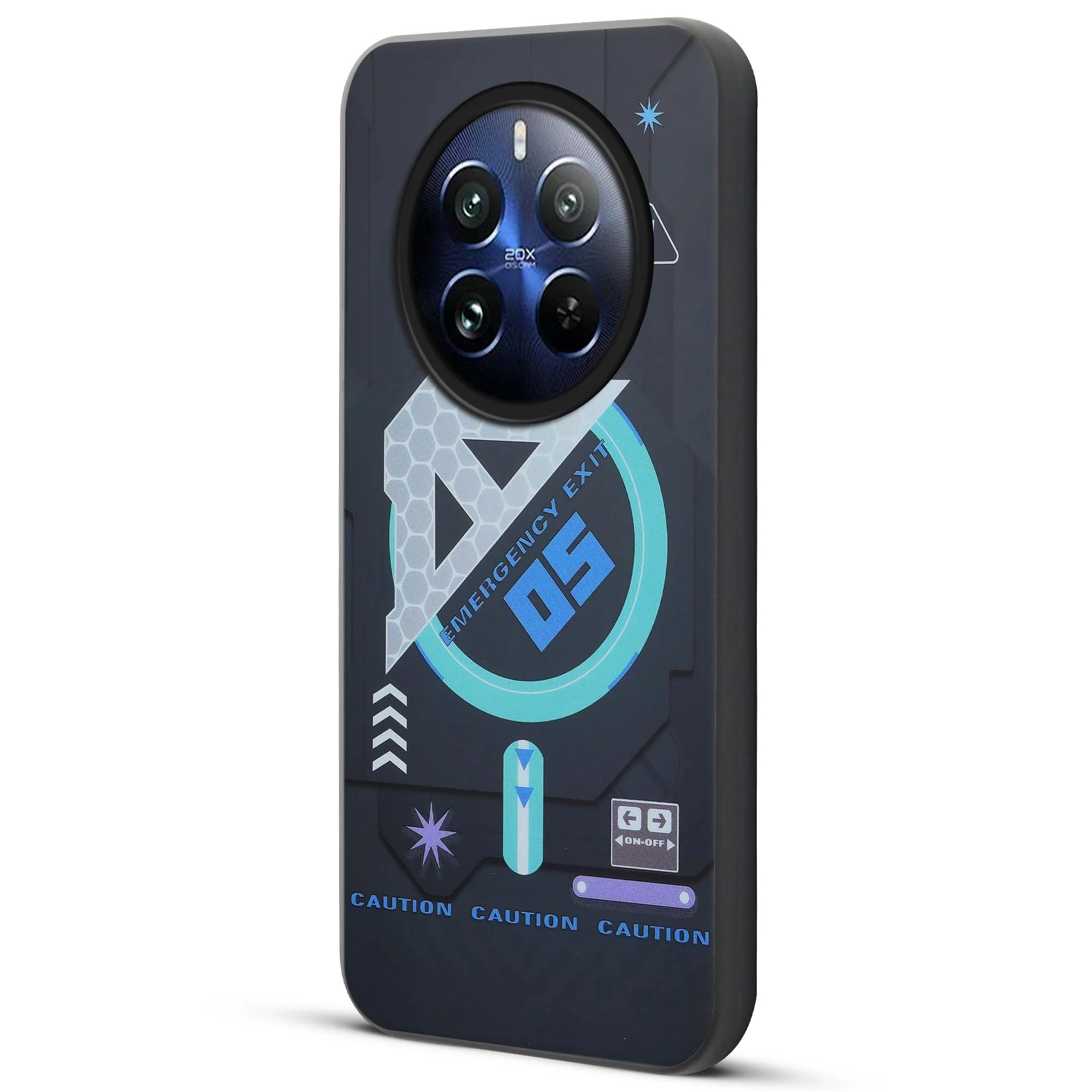 Mechanical Circuit Print Hard Back Cover For Realme 12 Plus 5G - Image 10