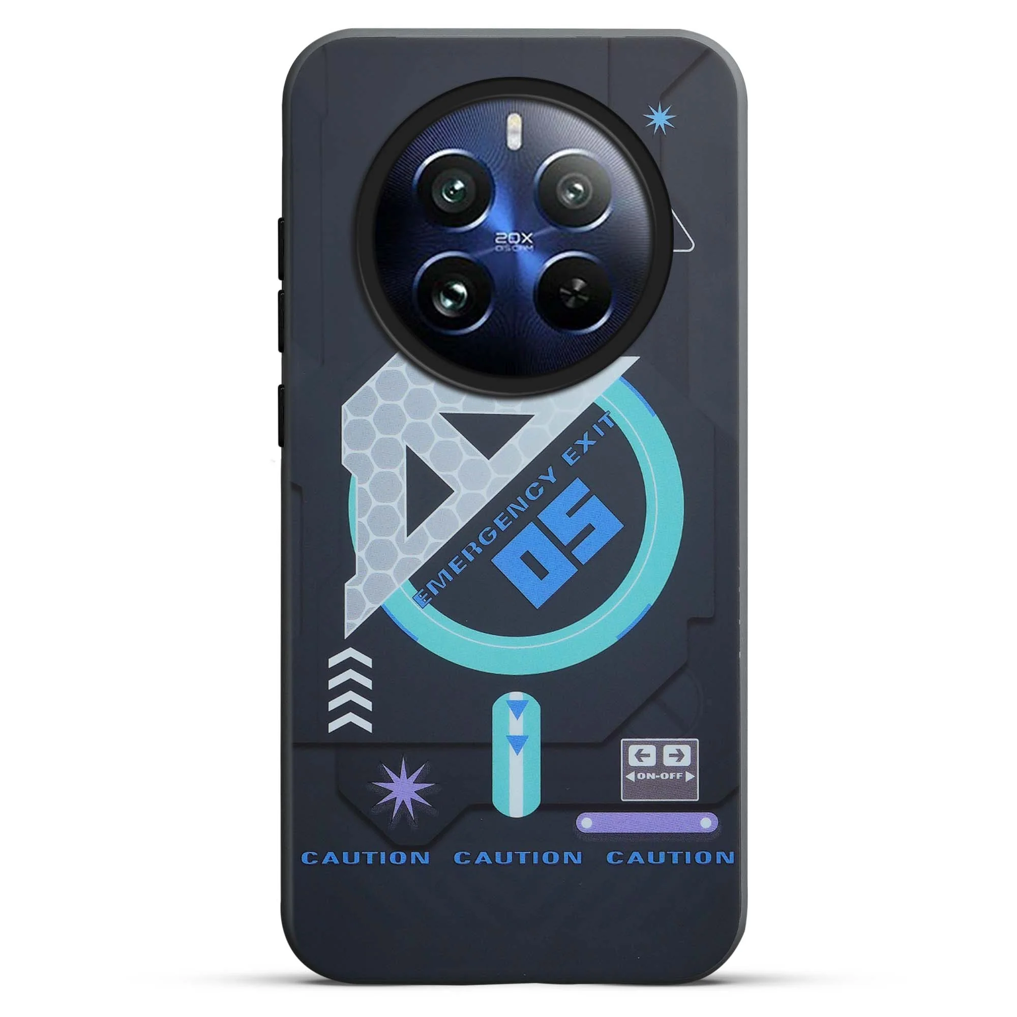 Mechanical Circuit Print Hard Back Cover For Realme 12 Plus 5G - Image 7