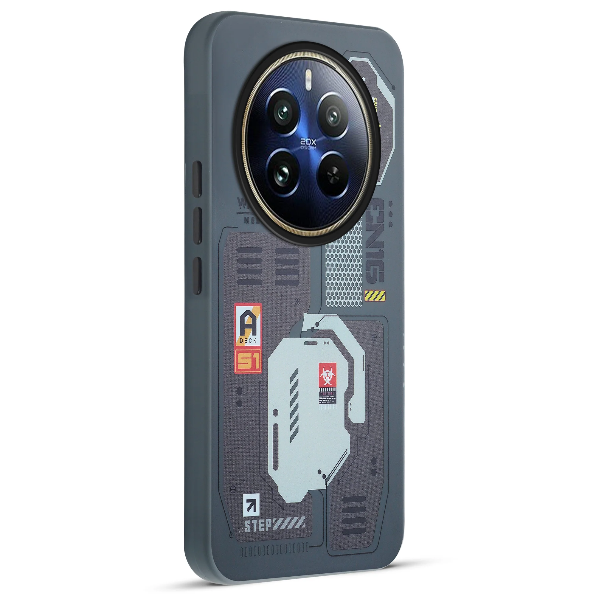 Mechanical Circuit Print Hard Back Cover For Realme 12 Pro 5G - Image 3