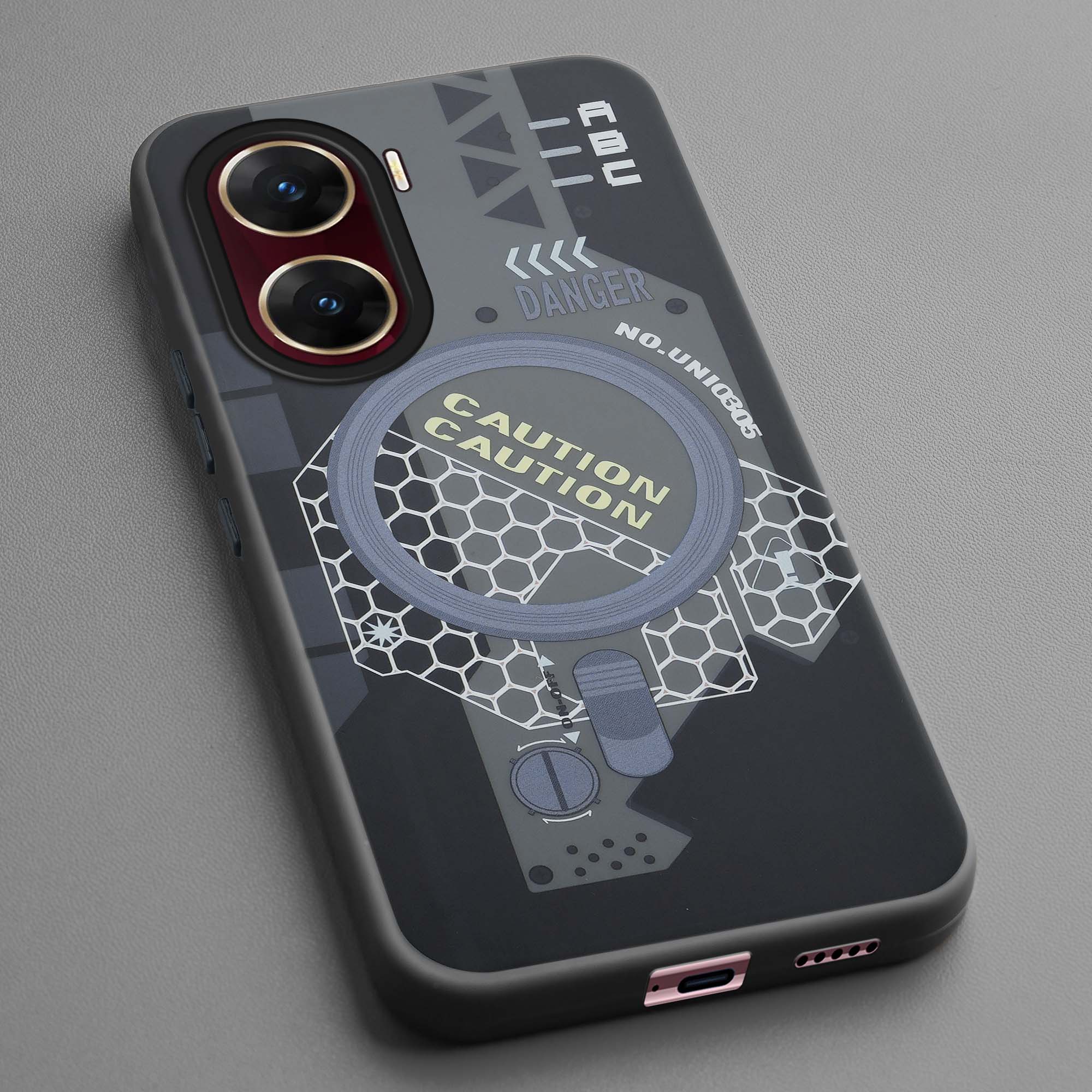 Mechanical Circuit Print Hard Back Cover For Vivo V29e 5G - Image 11