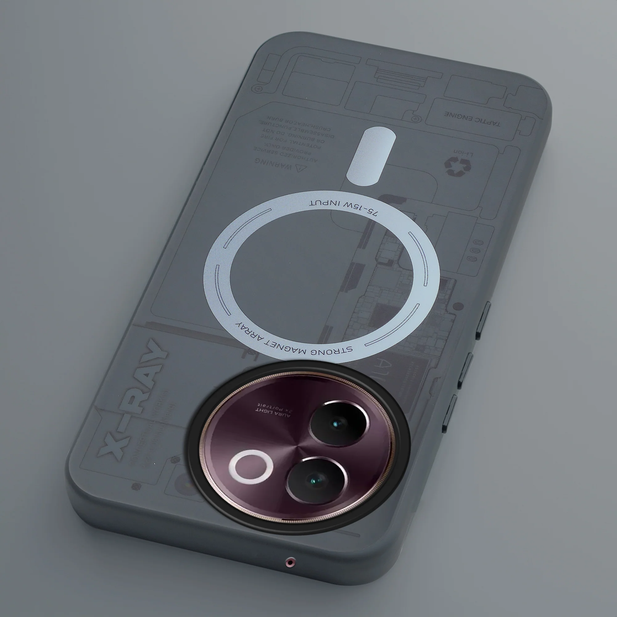 Mechanical Circuit Print Hard Back Cover For Vivo V30e 5G - Image 36