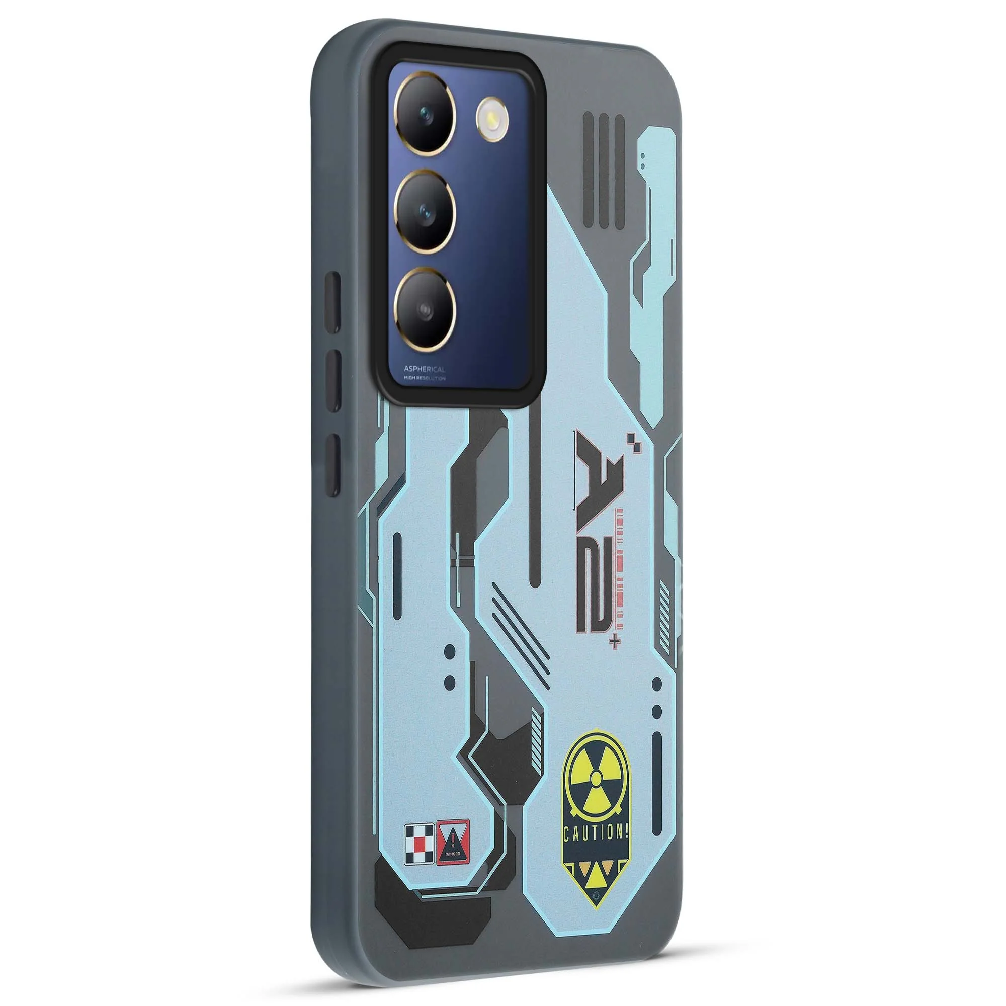 Mechanical Circuit Print Hard Back Cover For Vivo Y200e 5G - Image 63