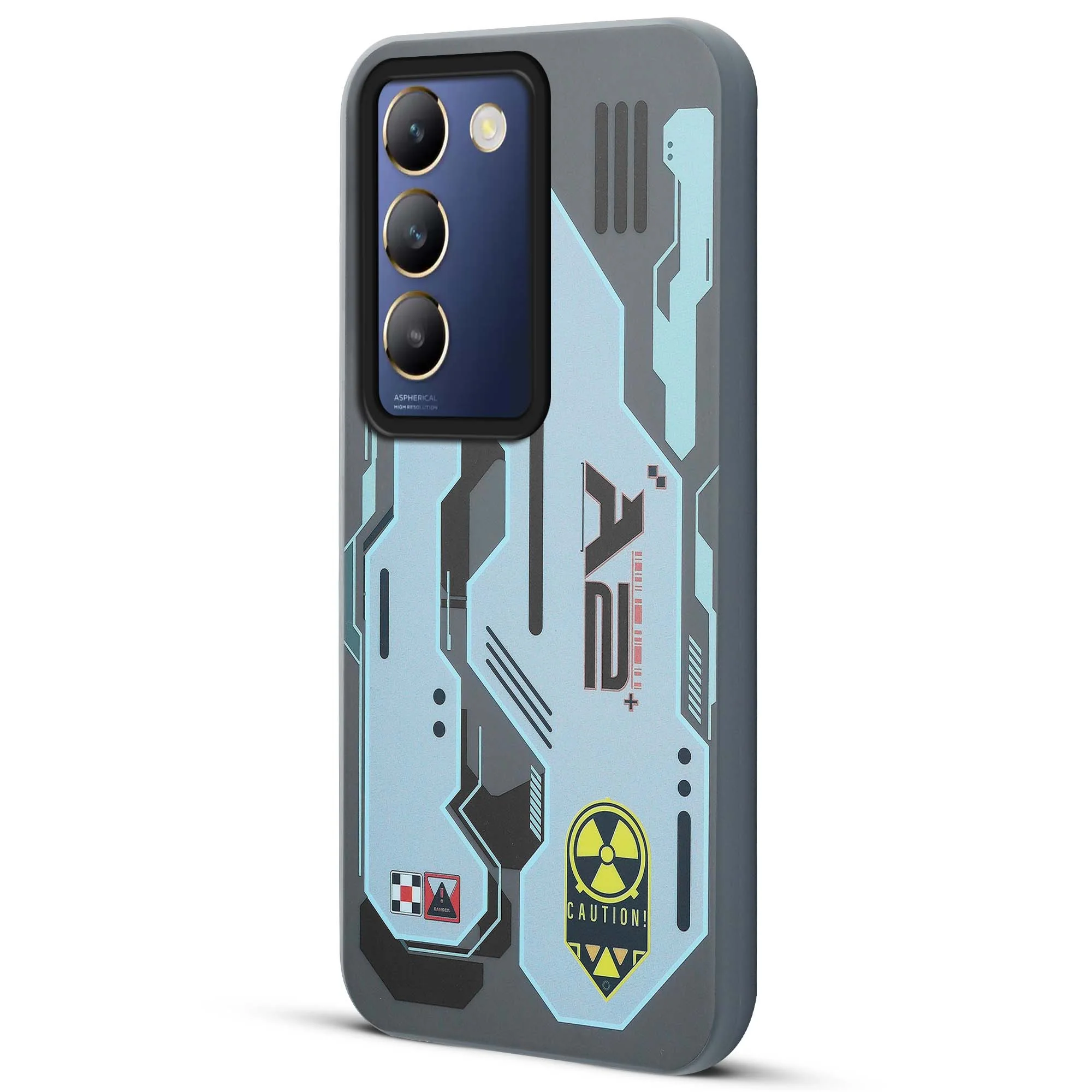Mechanical Circuit Print Hard Back Cover For Vivo Y200e 5G - Image 64
