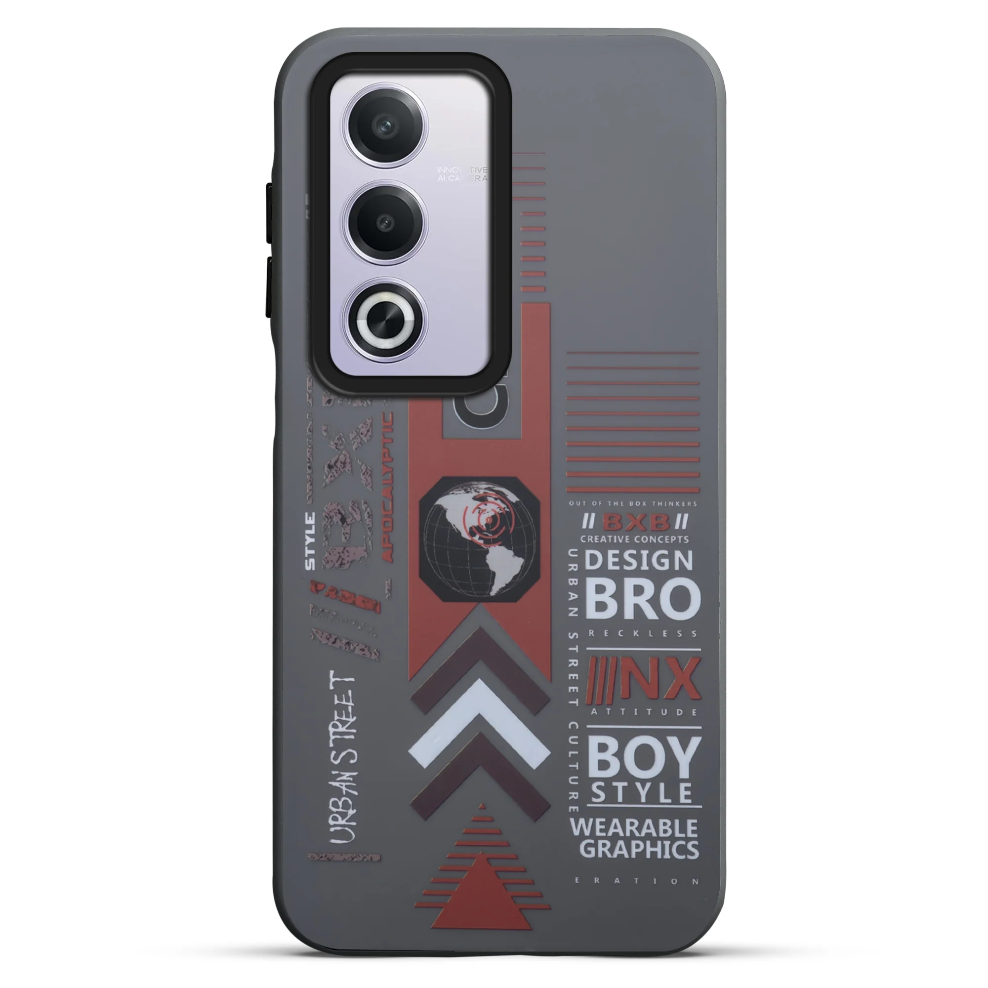 Mechanical Circuit Sector Print Hard Back Cover For Oppo A3 Pro 5G