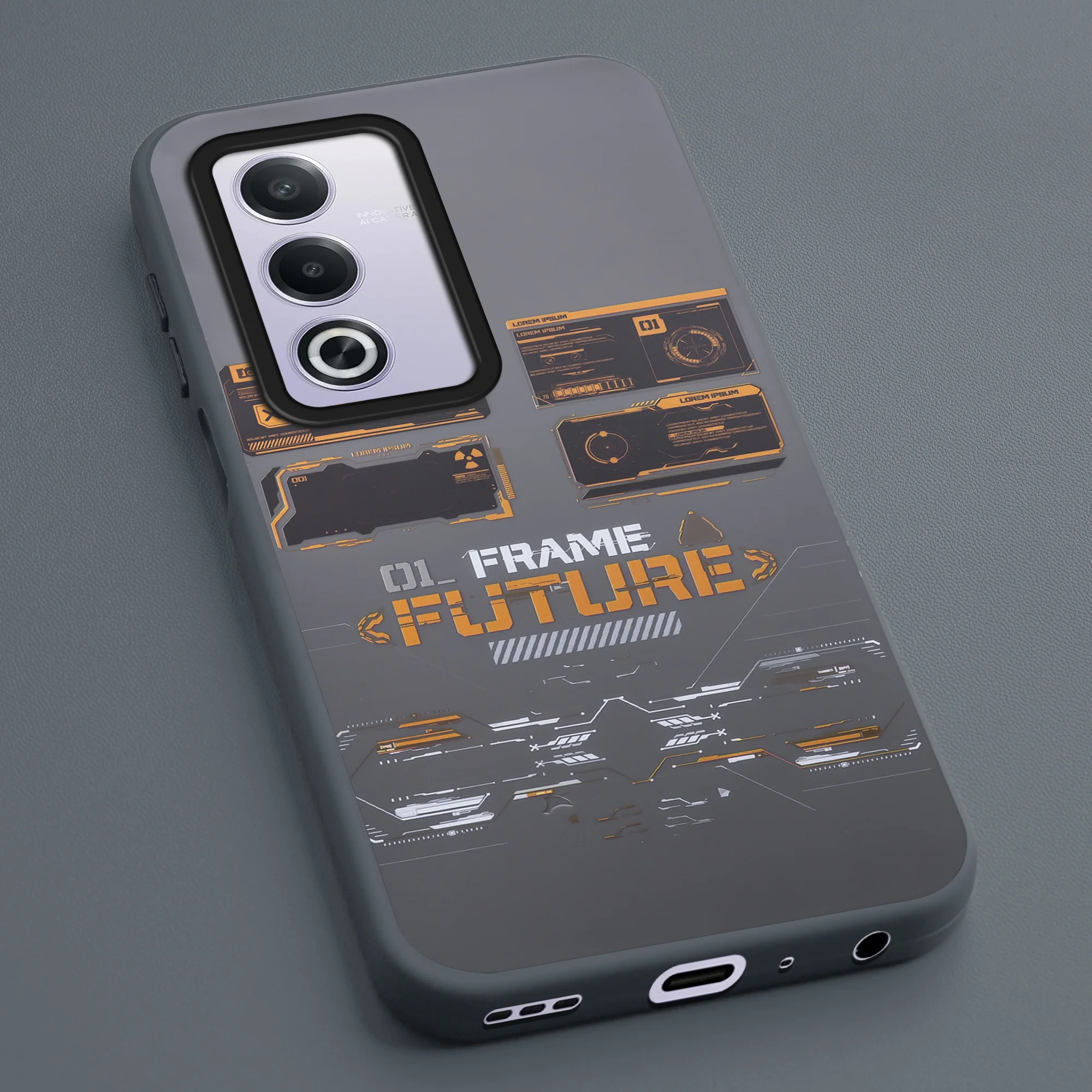 Mechanical Circuit Sector Print Hard Back Cover For Oppo A3 Pro 5G - Image 17