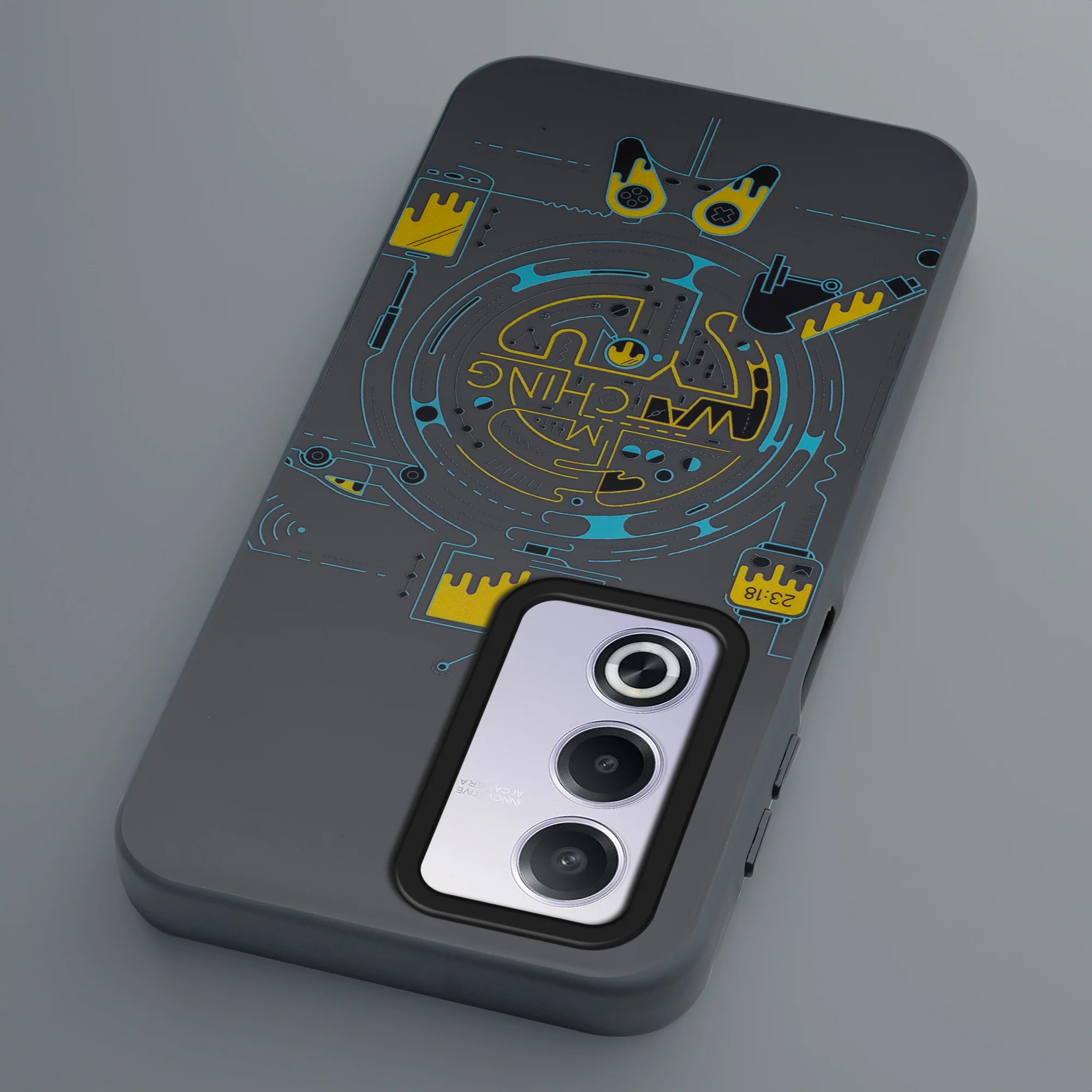 Mechanical Circuit Sector Print Hard Back Cover For Oppo A3 Pro 5G - Image 30