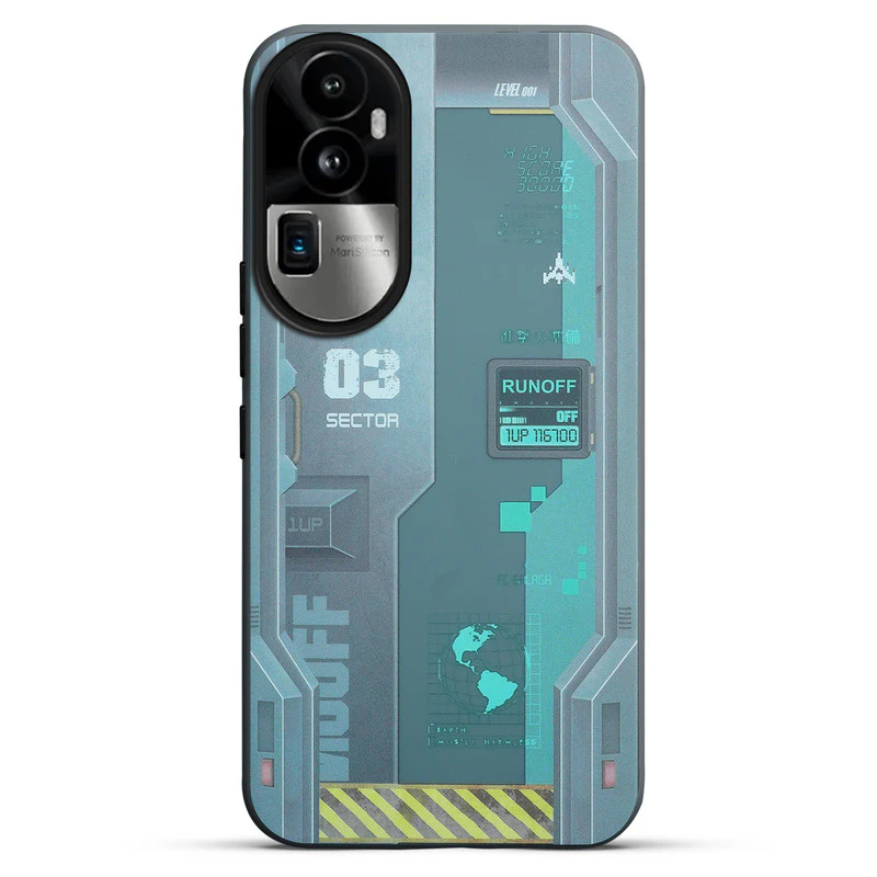 Mechanical Circuit Sector Print Hard Back Cover For Oppo Reno 10 Pro Plus 5G - Image 16
