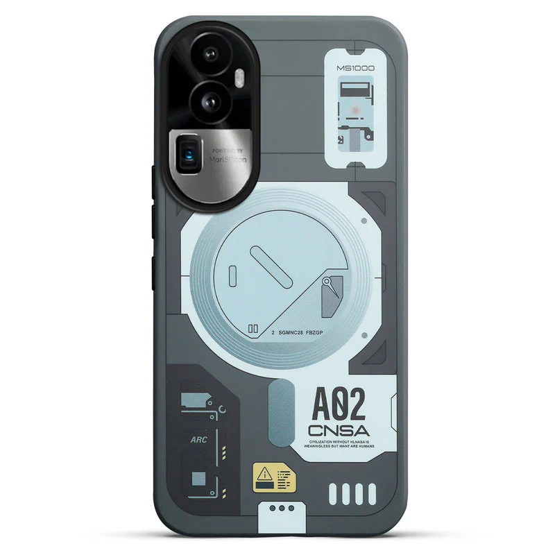 Mechanical Circuit Sector Print Hard Back Cover For Oppo Reno 10 Pro Plus 5G - Image 6