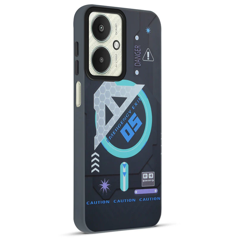 Mechanical Circuit Sector Print Hard Back Cover For Poco M6 5G - Image 13