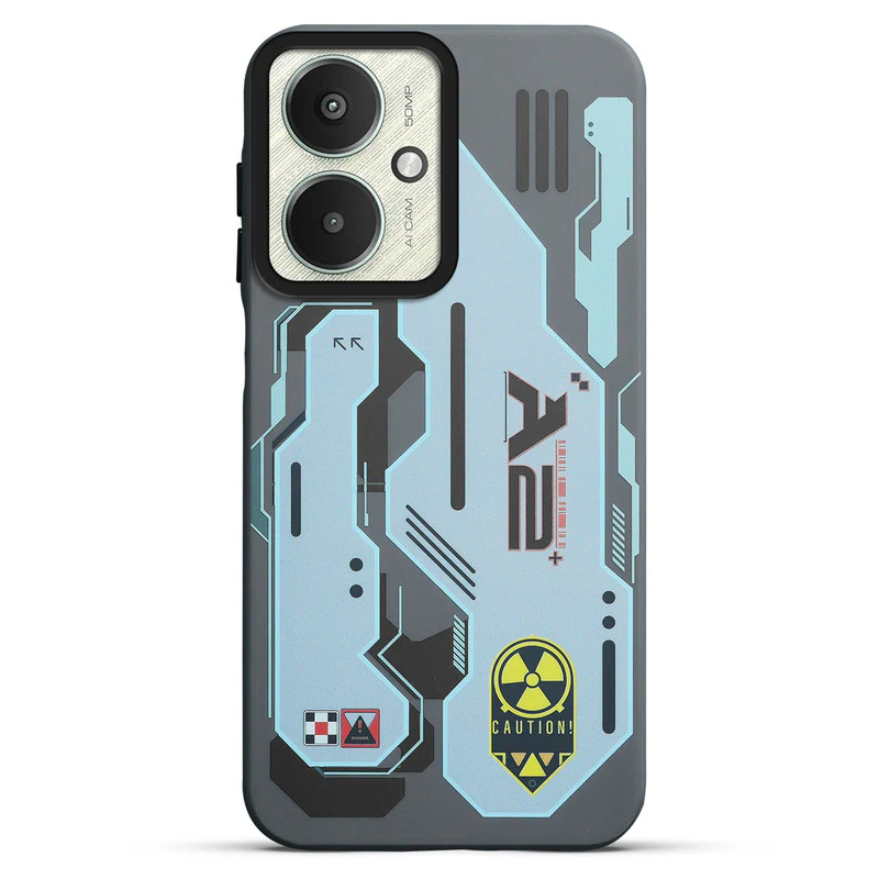 Mechanical Circuit Sector Print Hard Back Cover For Poco M6 5G - Image 22