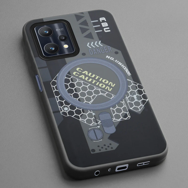 Mechanical Circuit Sector Print Hard Back Cover For Realme 9 Pro 5G - Image 11