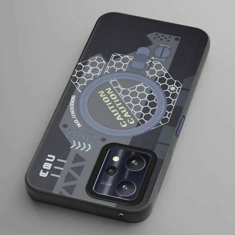 Mechanical Circuit Sector Print Hard Back Cover For Realme 9 Pro 5G - Image 12