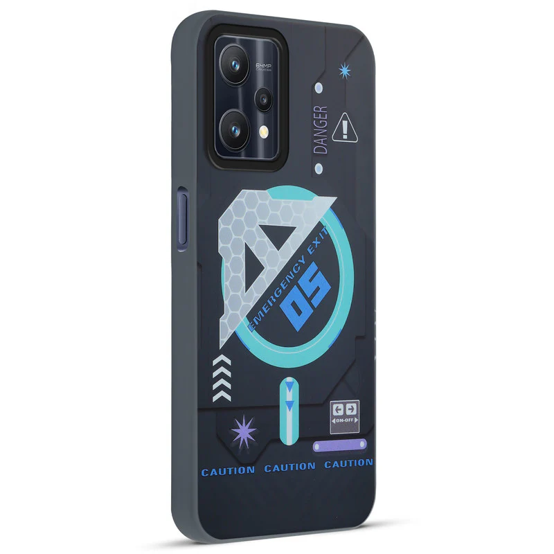 Mechanical Circuit Sector Print Hard Back Cover For Realme 9 Pro 5G - Image 15