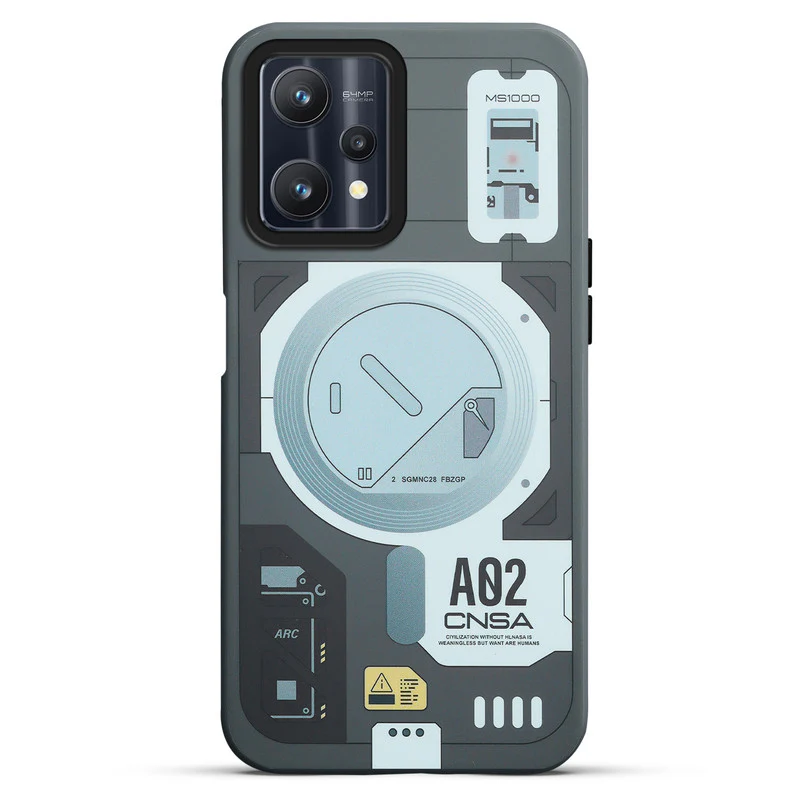 Mechanical Circuit Sector Print Hard Back Cover For Realme 9 Pro 5G - Image 19