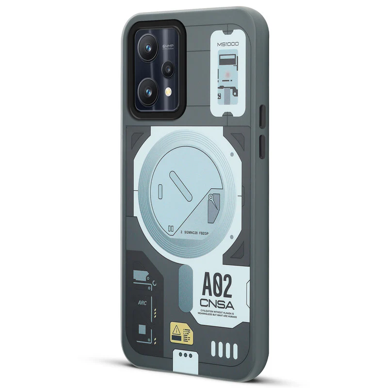 Mechanical Circuit Sector Print Hard Back Cover For Realme 9 Pro 5G - Image 22