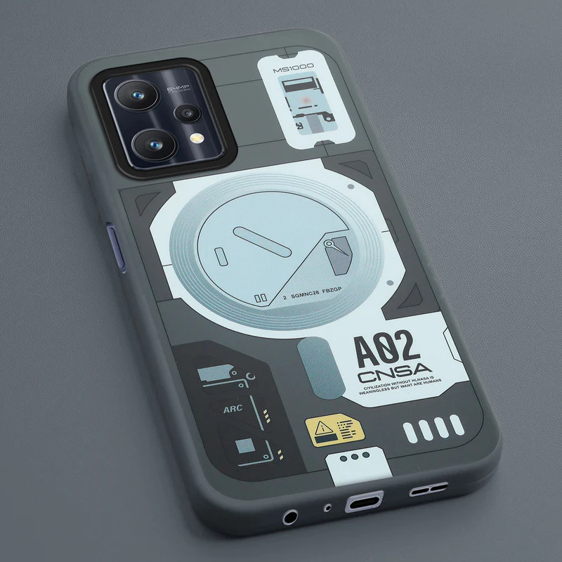 Mechanical Circuit Sector Print Hard Back Cover For Realme 9 Pro 5G - Image 23