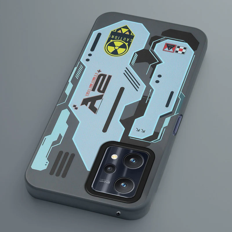 Mechanical Circuit Sector Print Hard Back Cover For Realme 9 Pro 5G - Image 30