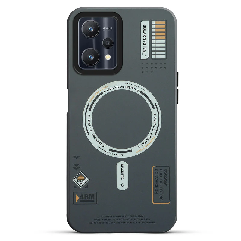 Mechanical Circuit Sector Print Hard Back Cover For Realme 9 Pro 5G - Image 37