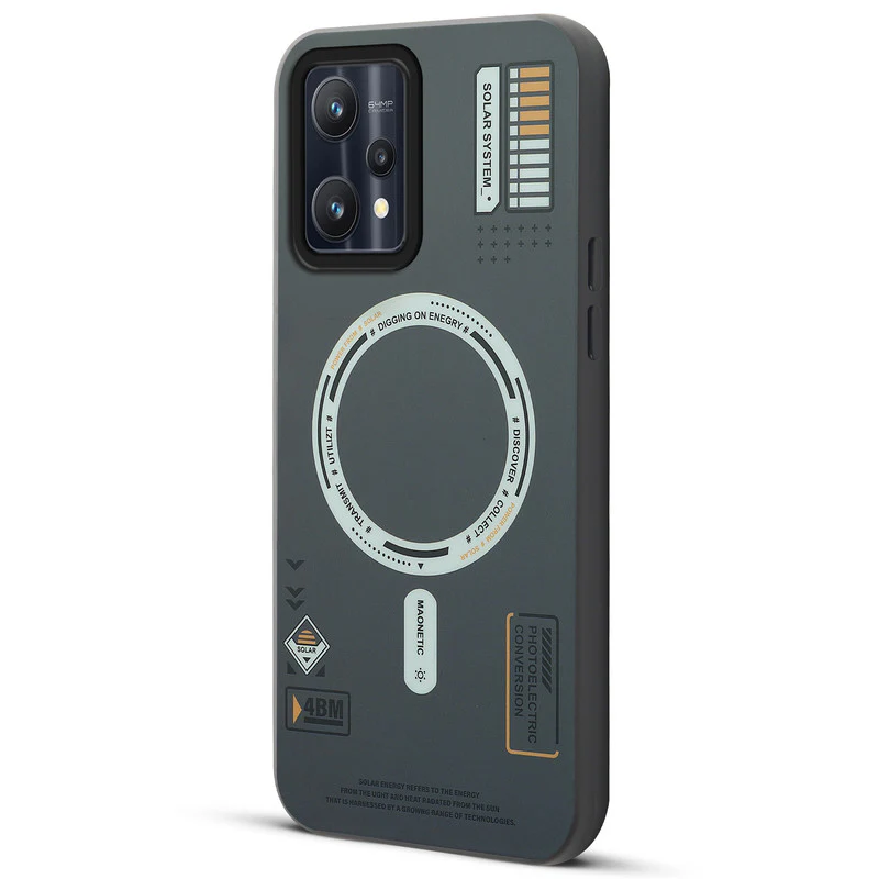 Mechanical Circuit Sector Print Hard Back Cover For Realme 9 Pro 5G - Image 40