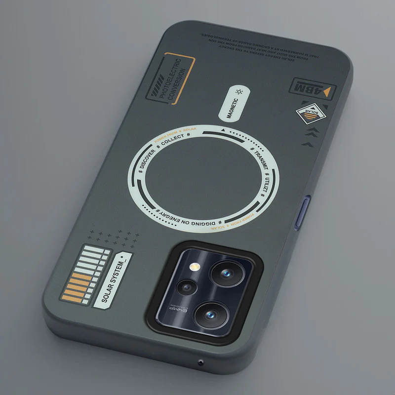 Mechanical Circuit Sector Print Hard Back Cover For Realme 9 Pro 5G - Image 42