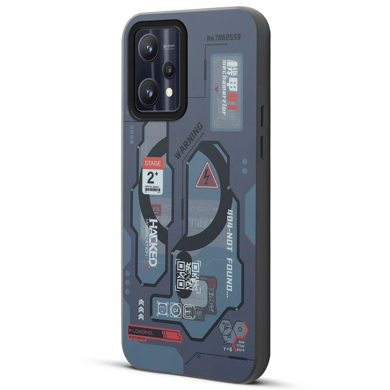 Mechanical Circuit Sector Print Hard Back Cover For Realme 9 Pro 5G - Image 46