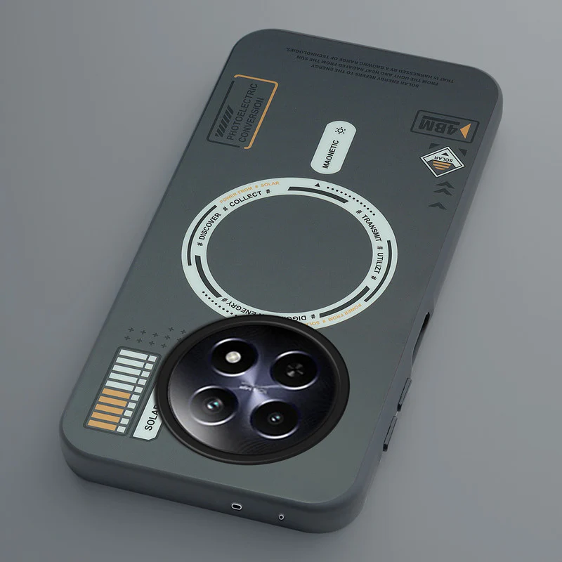 Mechanical Circuit Sector Print Hard Back Cover For Realme C65 5G - Image 36