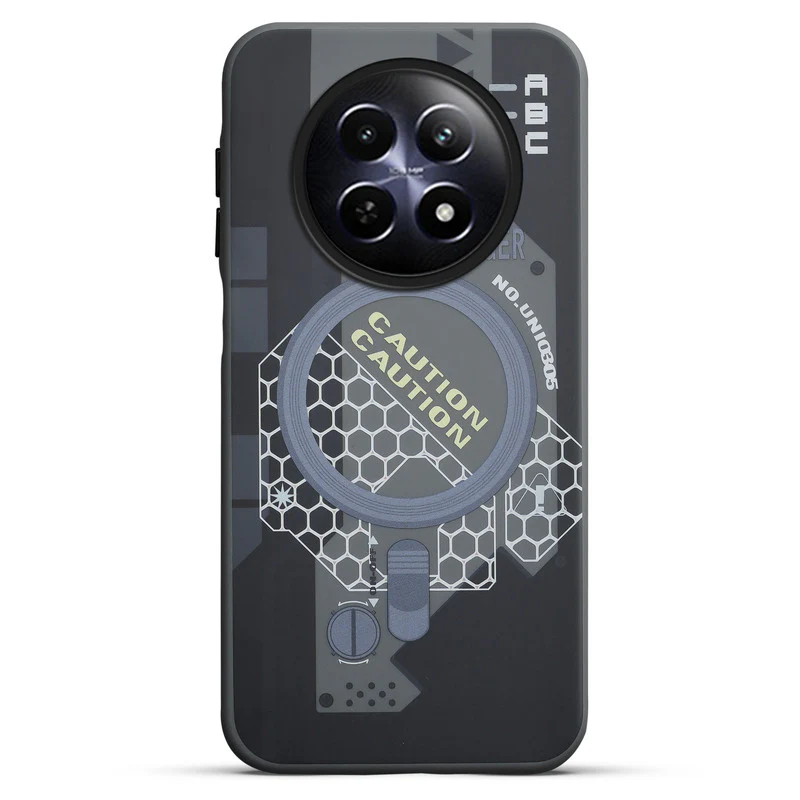Mechanical Circuit Sector Print Hard Back Cover For Realme C65 5G - Image 7