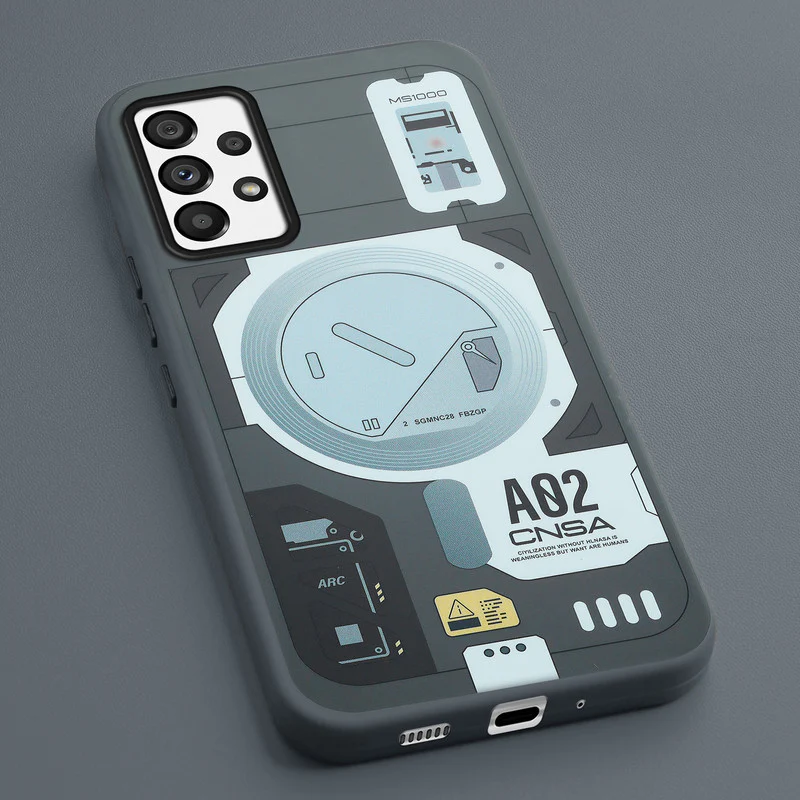 Mechanical Circuit Print Hard Back Cover For Samsung A73 5G - Image 20