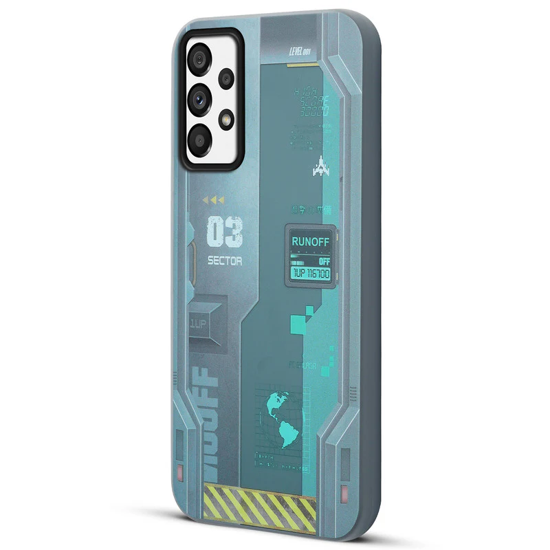 Mechanical Circuit Print Hard Back Cover For Samsung A73 5G - Image 29