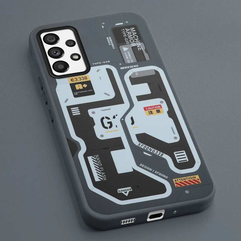 Mechanical Circuit Print Hard Back Cover For Samsung A73 5G - Image 5