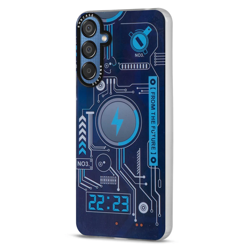 Colorful Reflective Circuit Prints Hard Back Protector Case For Samsung M55 5G - Image 23