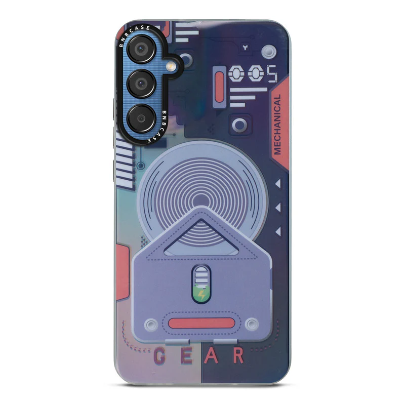 Colorful Reflective Circuit Prints Hard Back Protector Case For Samsung M55 5G - Image 36