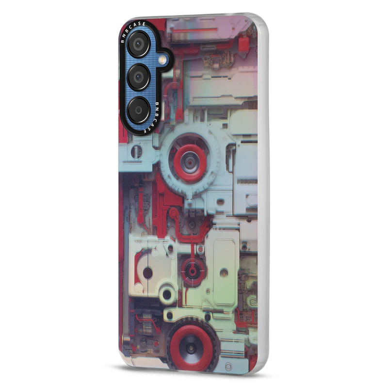 Colorful Reflective Circuit Prints Hard Back Protector Case For Samsung M55 5G - Image 56