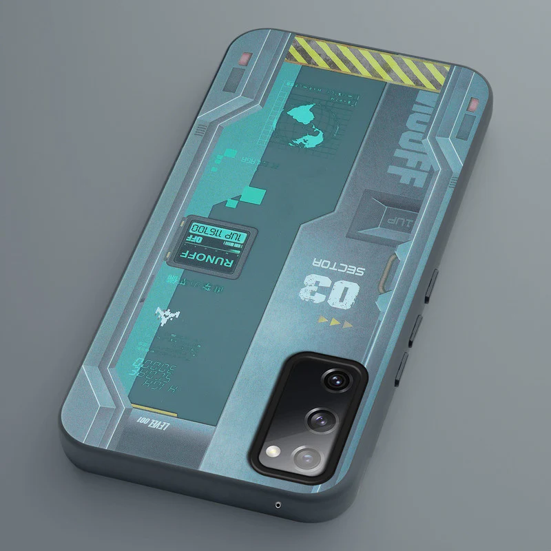 Mechanical Circuit Print Hard Back Cover For Samsung S20 FE 5G - Image 12