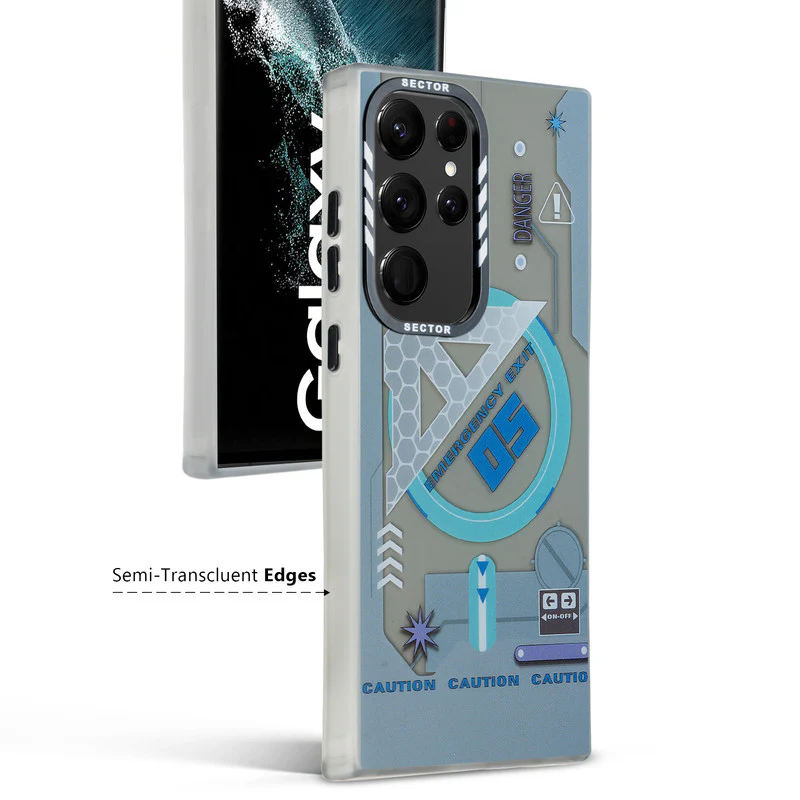 Mechanical Circuit Sector Print Hard Back Cover For Samsung S22 Ultra 5G - Image 17