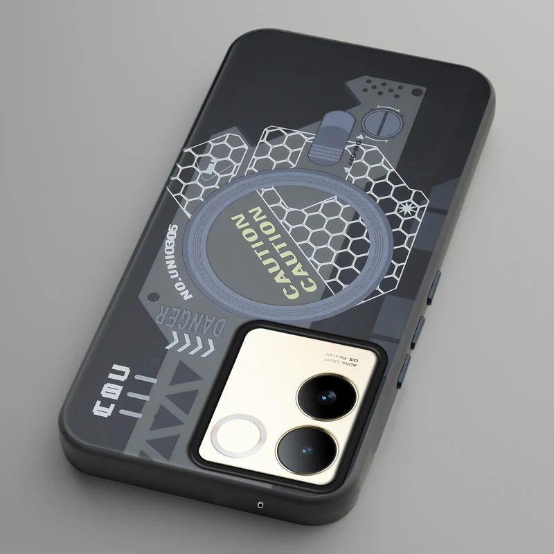 Mechanical Circuit Print Hard Back Cover For Vivo T2 Pro 5G - Image 12